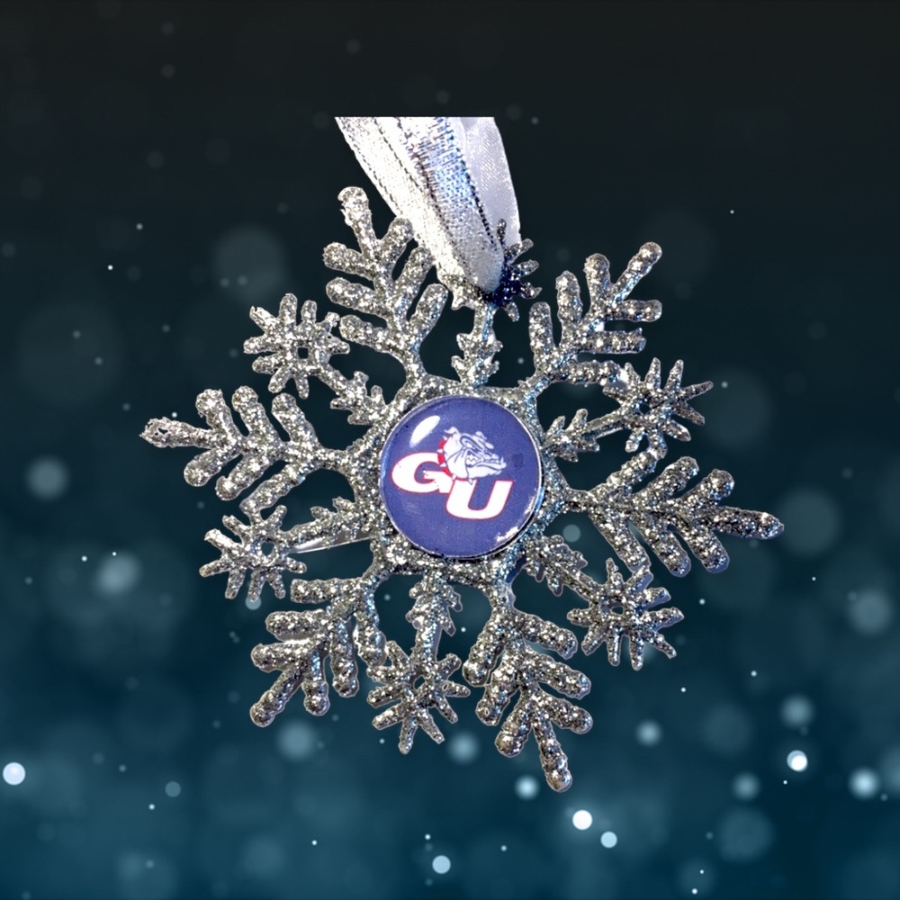 Gonzaga BULLDOGS Handmade Snowflake Ornament *NEW*